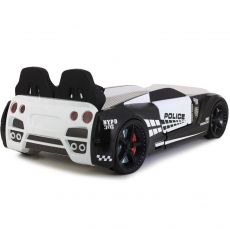 Дитяче ліжко машина GTR Police 190х90 см з підсвіткою, музикою, шкіряний салон, пультом